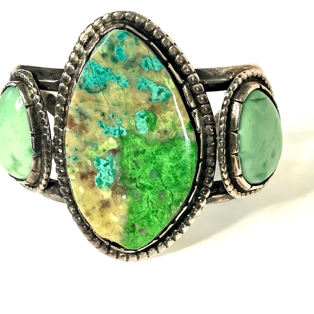Vintage Navajo 925 Silver Turquoise Bracelet